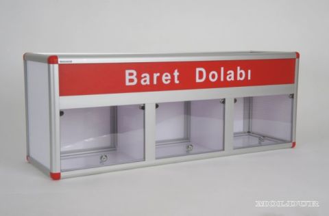 Baret Dolabı 3 Gözlü