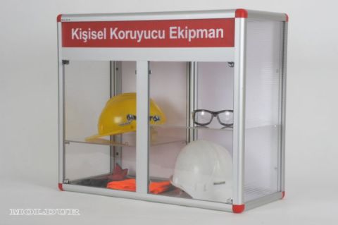 KKD Dolabı Kilitli Ayarlanabilir Üç Raflı