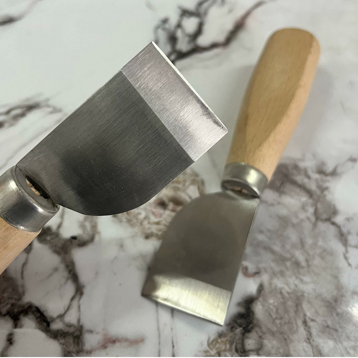 Spatula Deri Kesme Bıçağı 440M Çelik YERLİ ÜRÜN 15,5cm Deri El Aleti