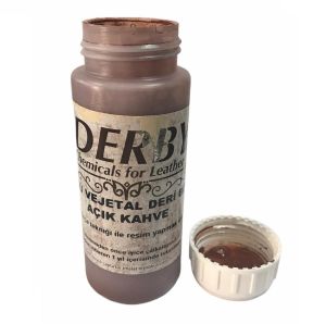 Derby Vejetal Vaketa Deri için Örtücü Boya 100ml (Leathercraft, Deri Hobi)