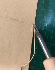 SRTfootcare Ahşap Saplı Çapak Alma Bıçağı  Linör 0,8-1 mm Deri El Aleti