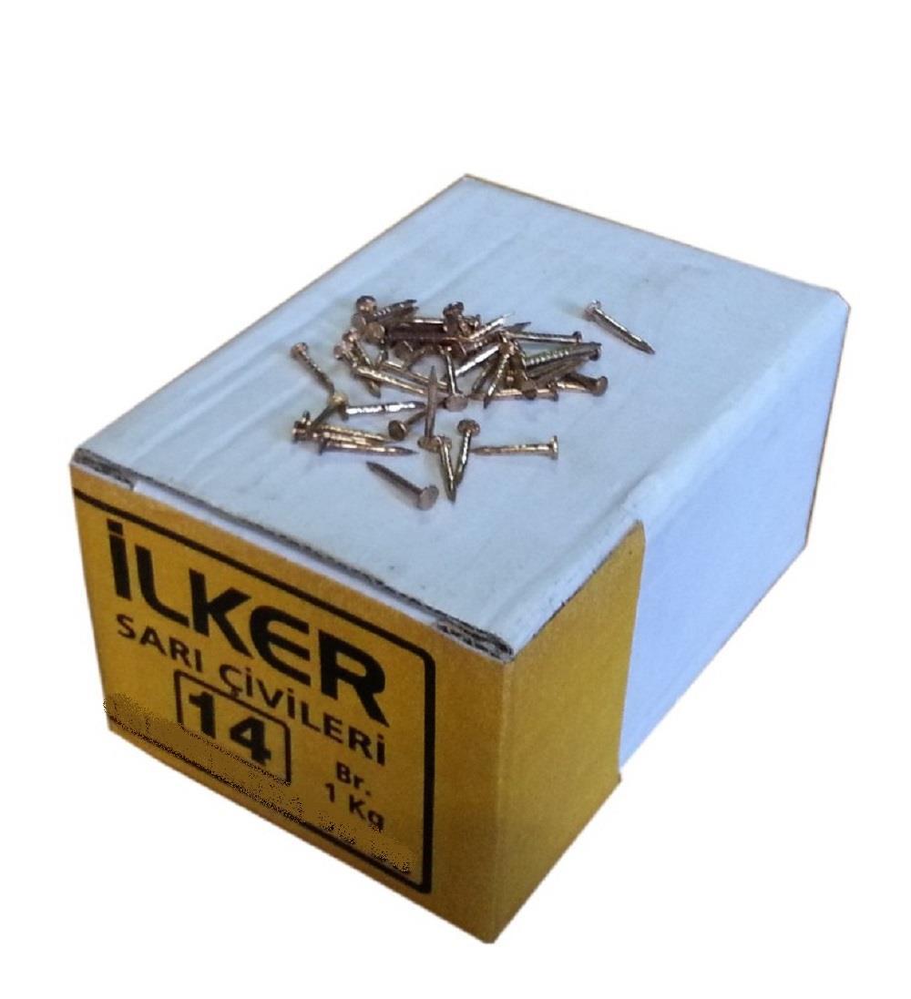 Sarı Ayakkabıcı Tipi Tel Çivi 14 no 100 Gram