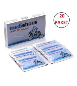 Medishoes (20 PAKET) Ayakkabı Koku Giderici Pudra 6 Lı Paket