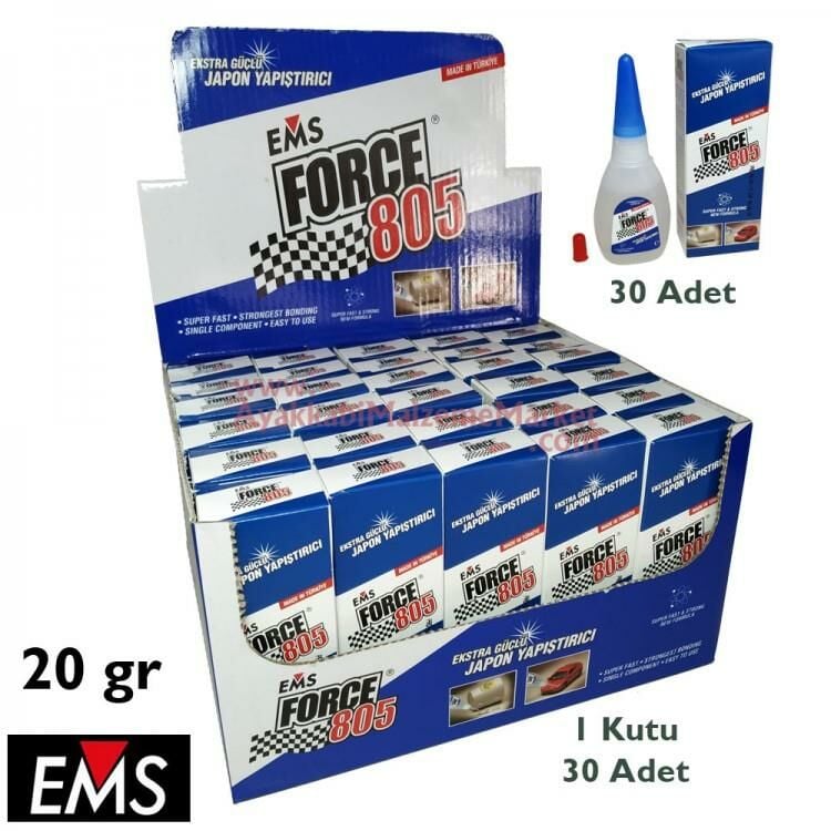 30 ADET Force 805 20 gr Japon Yapıştırıcı