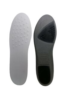 DeryLife Topuk Destekli Ortopedik Beyaz Kumaş Ayakkabı Tabanı 1 Çift