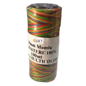 SRTfootcare Mumlu İplik 1 mm 100mt Multicolor (Leathercraft, Deri Hobi)