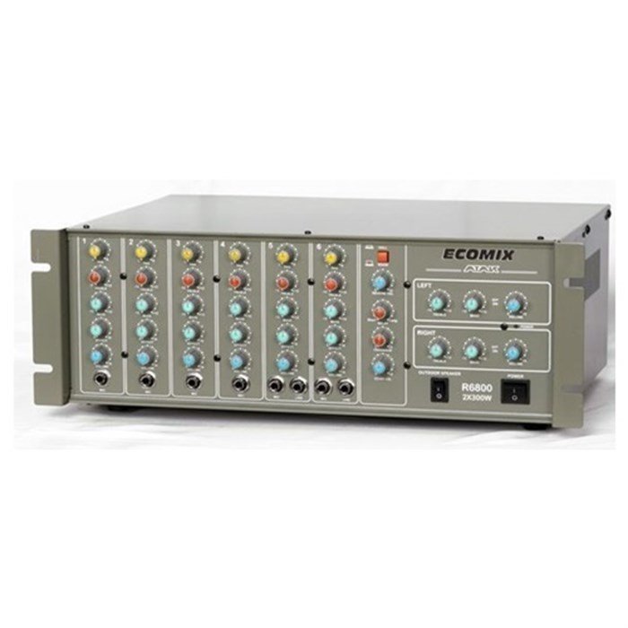 ATAK ECOMİX R6800 2x300 Watt Ekolu Ve Reverbli Amfi