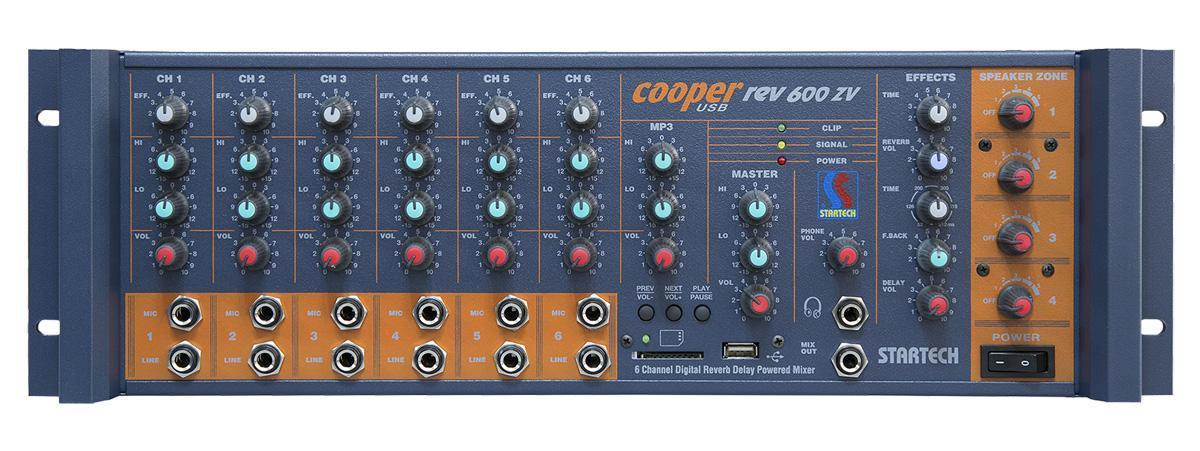 STARTECH COOPER REV/600 ZV Hat Trafolu 600 Watt 4 Bölgeli Mono Amfi
