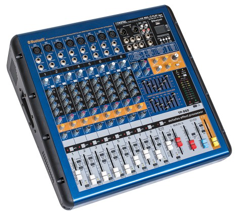GLOBE GTP860 2X350 WAAT 8 KANALLI AMFİLİ POWER MİKSER