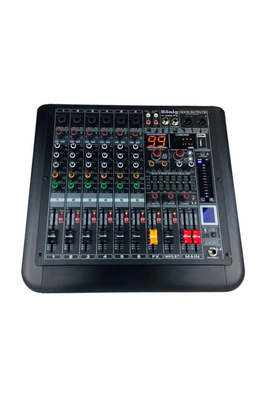 KÖNİG K-606 FX 6 Kanallı Deck Mikser
