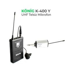 König K-400 YAKA Şarjlı Uhf Telsiz Yaka Mikrofonu