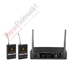 WÖLLER W-216 2 KANAL YAKA MİKROFONLU TELSİZ MİKROFON SETİ