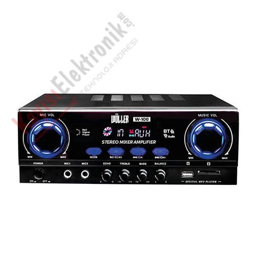 WÖLLER W-100 STEREO MİKSER AMPLİFİKATÖR