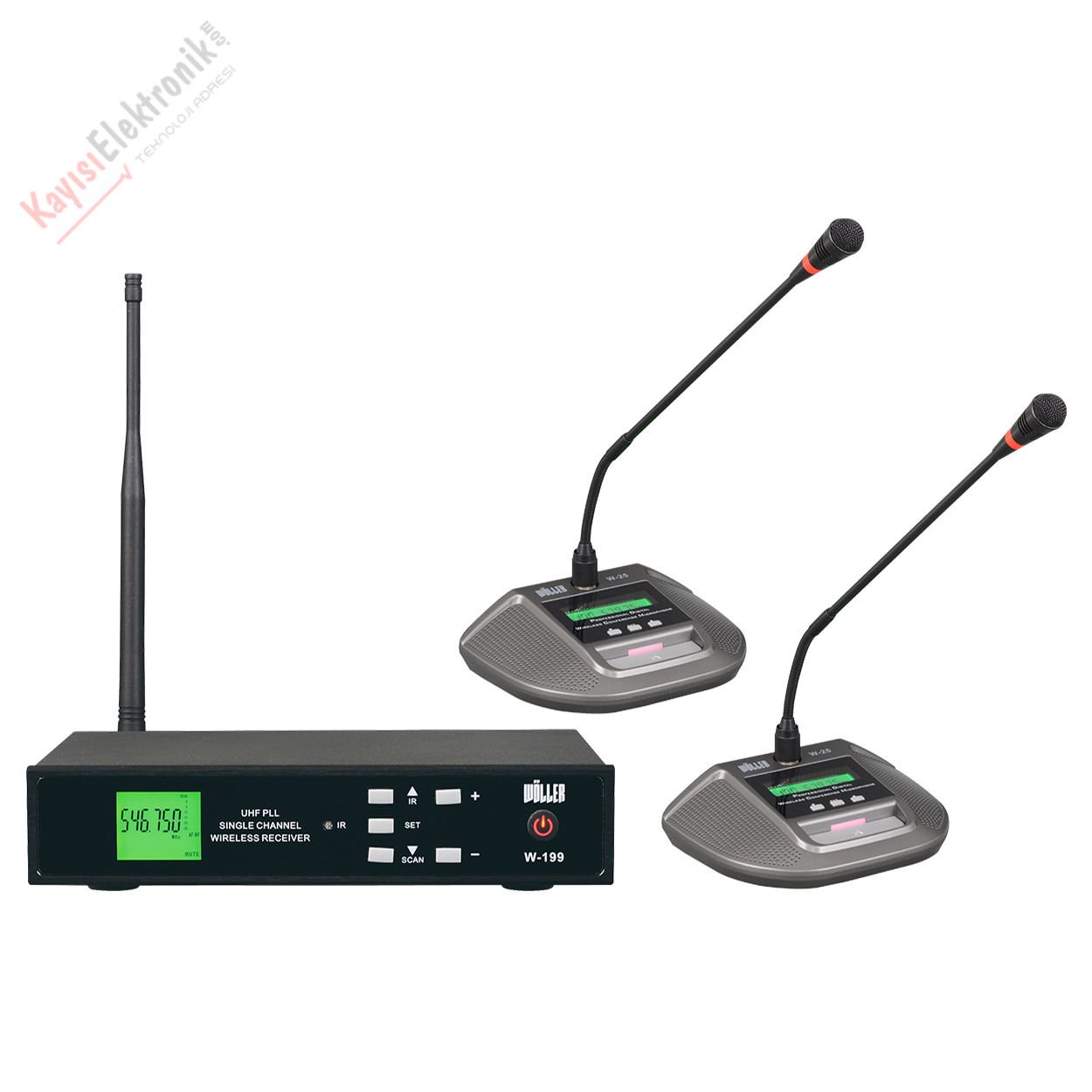 WÖLLER W-299KK KABLOSUZ KÜRSİ MİKROFON SETİ