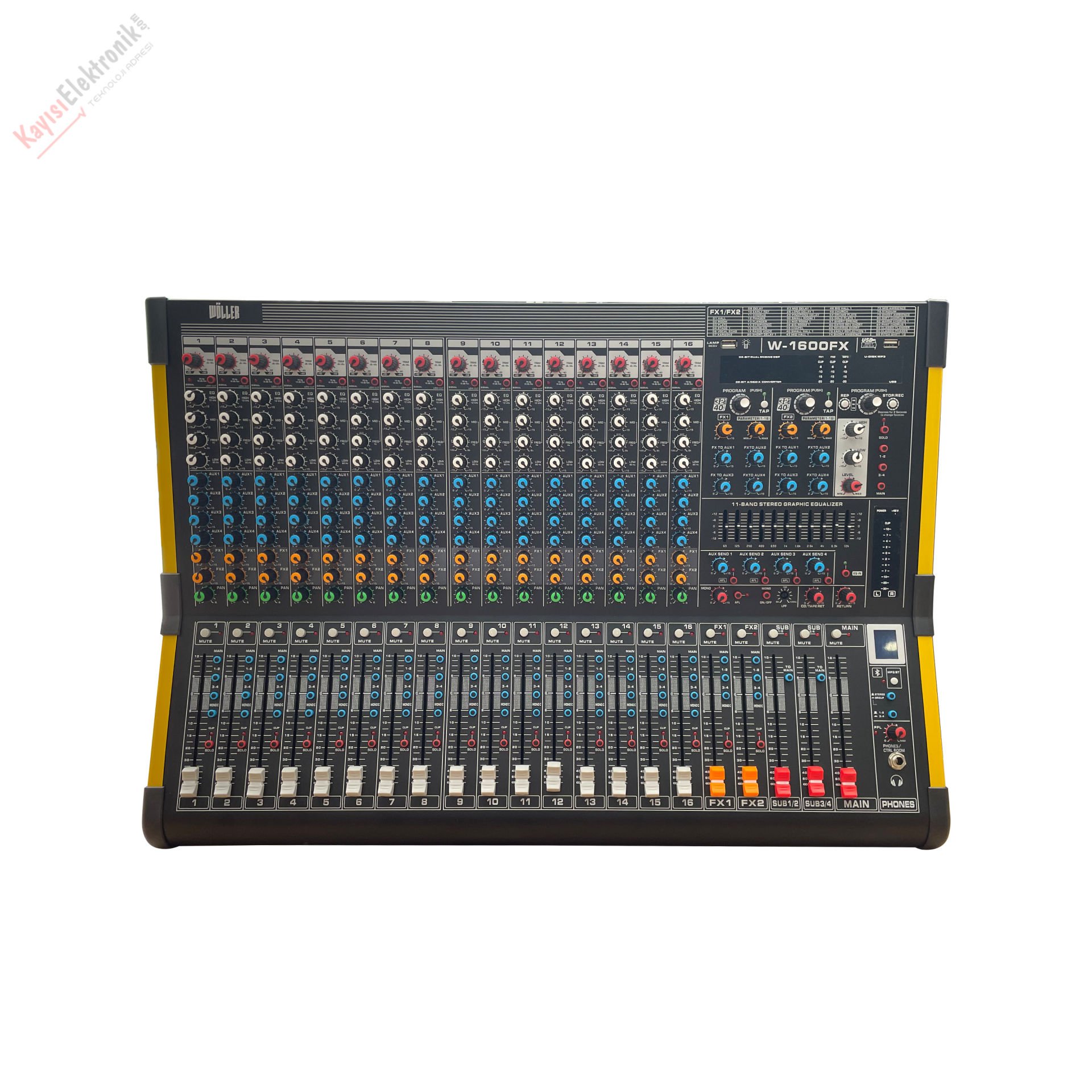 WÖLLER W-1600FX 16 KANAL DECK MİKSER - Kayisielektronik.com'da