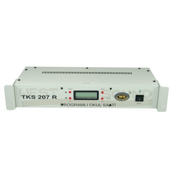 WEST SOUND TKS 207 R V2 Rack Tipi Akıllı Okul Zil Saati