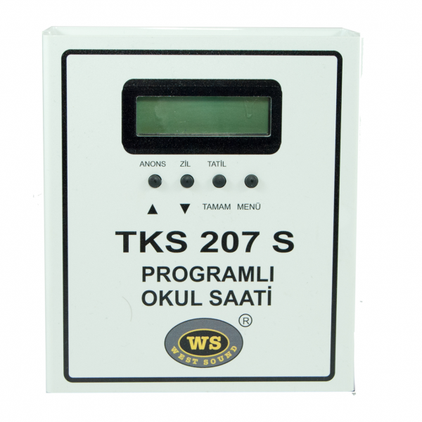 WEST SOUND TKS 207 S V2 Duvar Tipi Programlı Okul Zil Saati