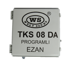 West Sound TKS 08 DA AKÜLÜ DİREK TİPİ  PROGRAMLI EZAN SAATİ