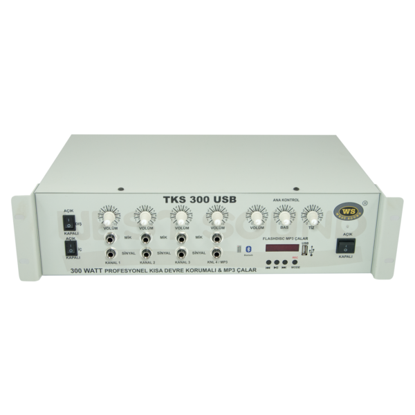 WEST SOUND TKS 300 USB 300 Watt 6 Kanallı Mikserli Amfi
