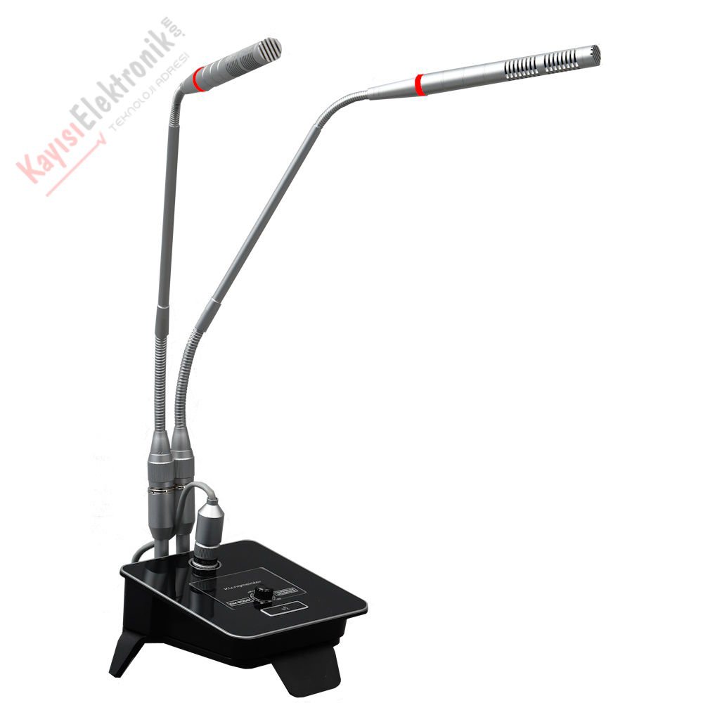 KGM-25 İKİLİ SEHPALI MİKROFON-2x50cm