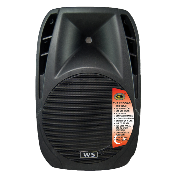 WEST SOUND TKS 12 DC 250 Watt 1 El 1 Yaka Portatif Taşınabilir Amfi