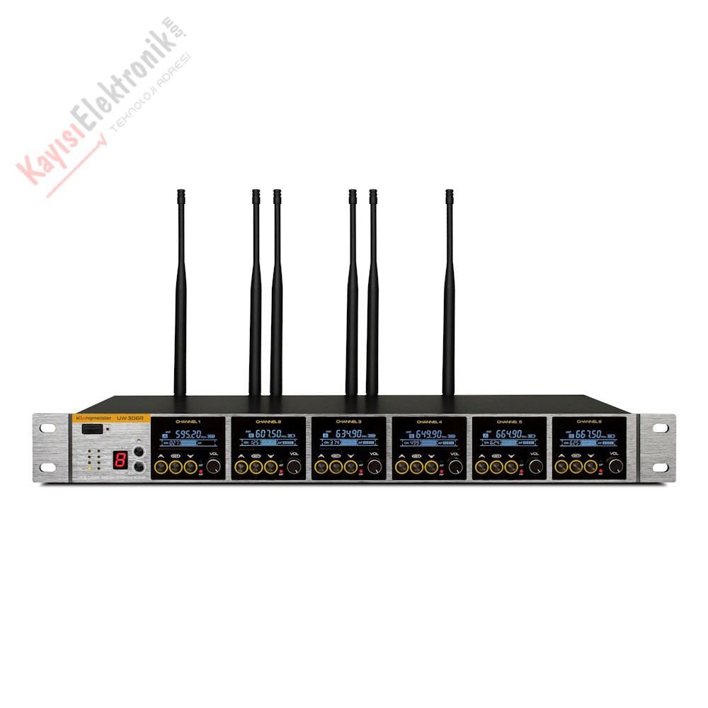 UW-306R UHF 6 KANAL KABLOSUZ ALICI