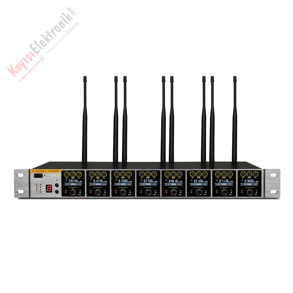 UW-308R UHF 8 KANAL KABLOSUZ ALICI