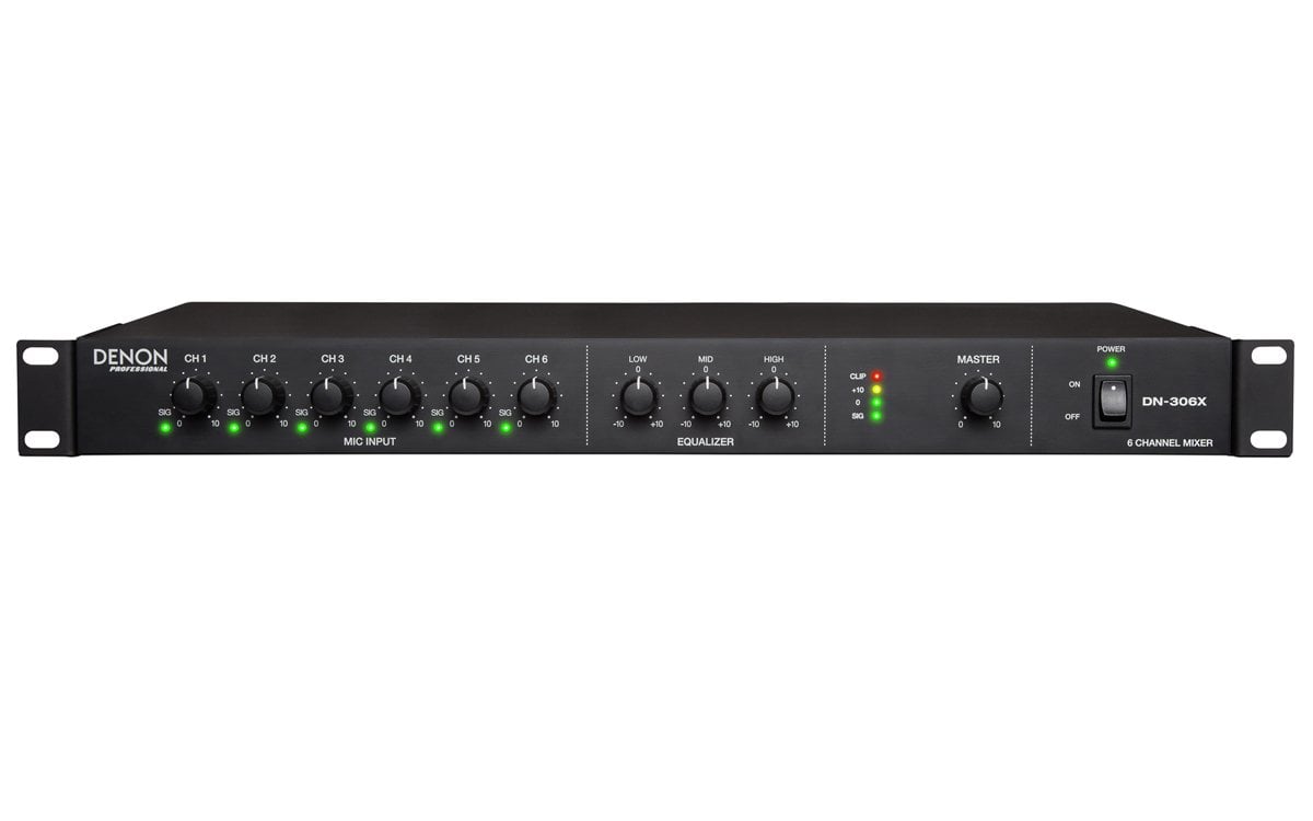 DENON DN-306 X 6 Kanallı Rack Tipi Mikser