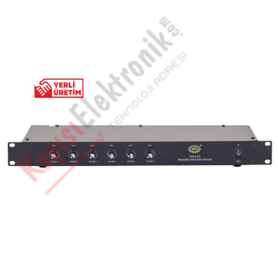 WESTSOUND TKS- 6 PR 6 kanallı Preamplifikatör Ve Mikser