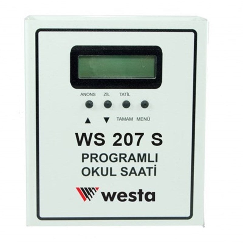 WESTA WS 207 S USB 220 Volt 6 Melodili Akıllı Okul Saati