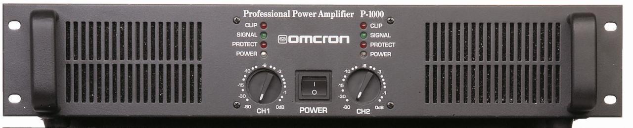 STARTECH OMCRON P-1000 2x500 Watt Rockmount Power Amfi