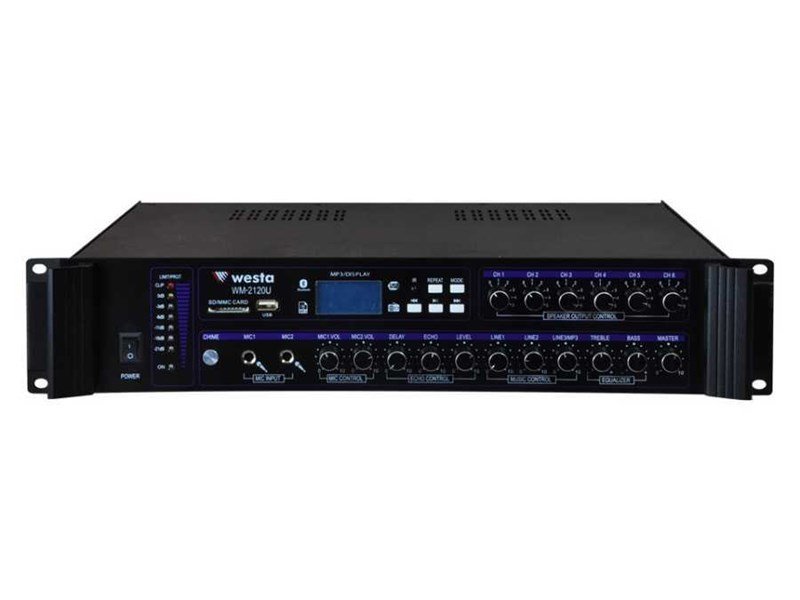 WESTA WM-2120U Hat Trafolu 120 Watt 6 Bölgeli Amfi