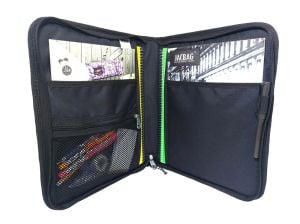 Jacbag OrganiZip-Fermuarlı Dosya Çanta A4 Organizer Dosya-Lacivert