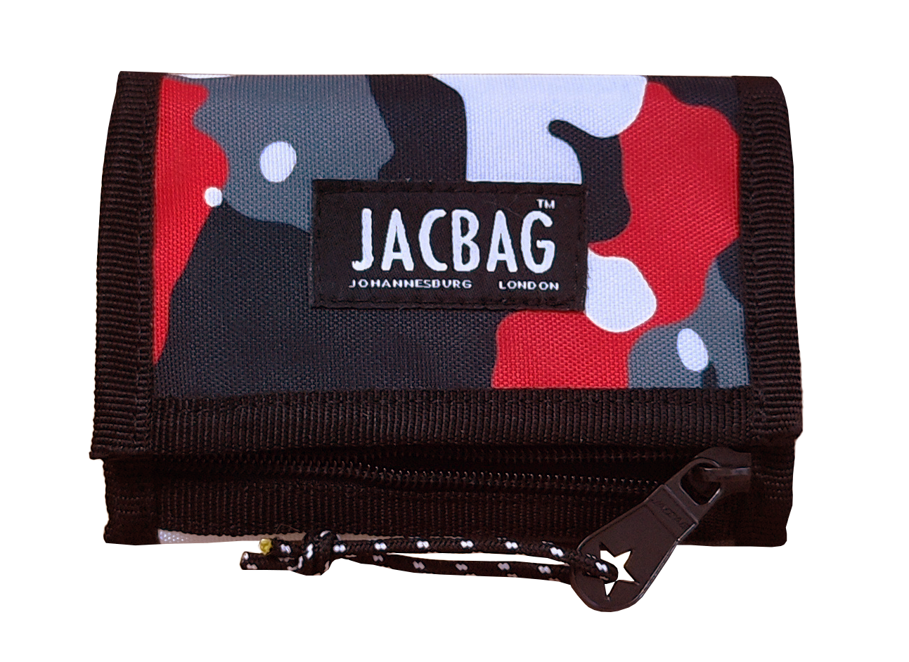 Jacbag Wallet-Cırtlı Cüzdan Wallet-Kırmızı Kamuflaj