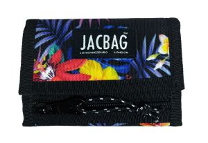 Jacbag Wallet-Cırtlı Cüzdan Wallet-Mor Yapraklı