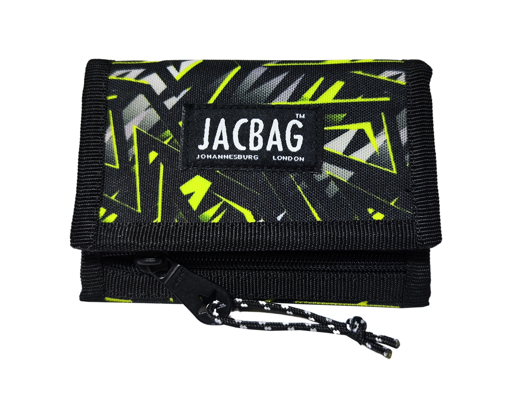 Jacbag Wallet-Cırtlı Cüzdan Wallet-Sarı Geometrik