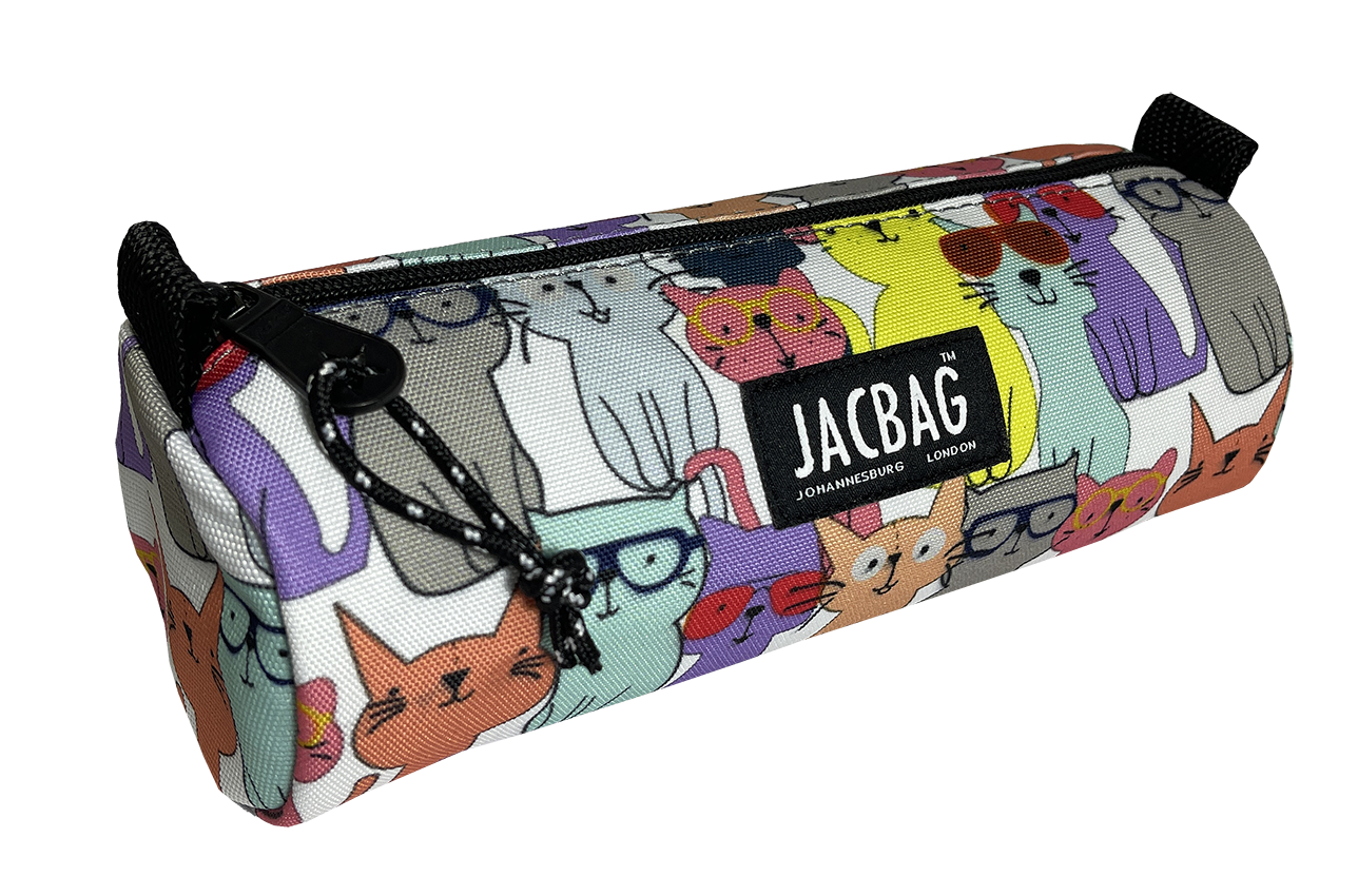 Jacbag Bıg Roll-Silindir Tip Kalem Kutusu Big Roll-Sarı Kedili