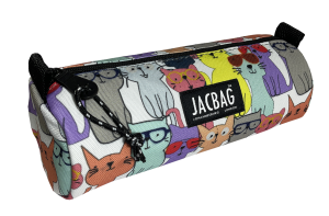 Jacbag Bıg Roll-Silindir Tip Kalem Kutusu Big Roll-Sarı Kedili