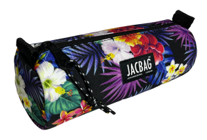 Jacbag Bıg Roll-Silindir Tip Kalem Kutusu Big Roll-Mor Yapraklı
