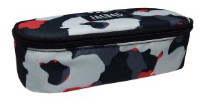 Jacbag Oval XL Kalem Kutusu Oval XL-Kırmızı Kamuflaj
