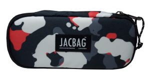 Jacbag Oval XL Kalem Kutusu Oval XL-Kırmızı Kamuflaj