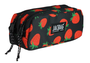 Jacbag Dual Pouch-İki Bölmeli Kalem Kutusu Dual Pouch-Çilekli