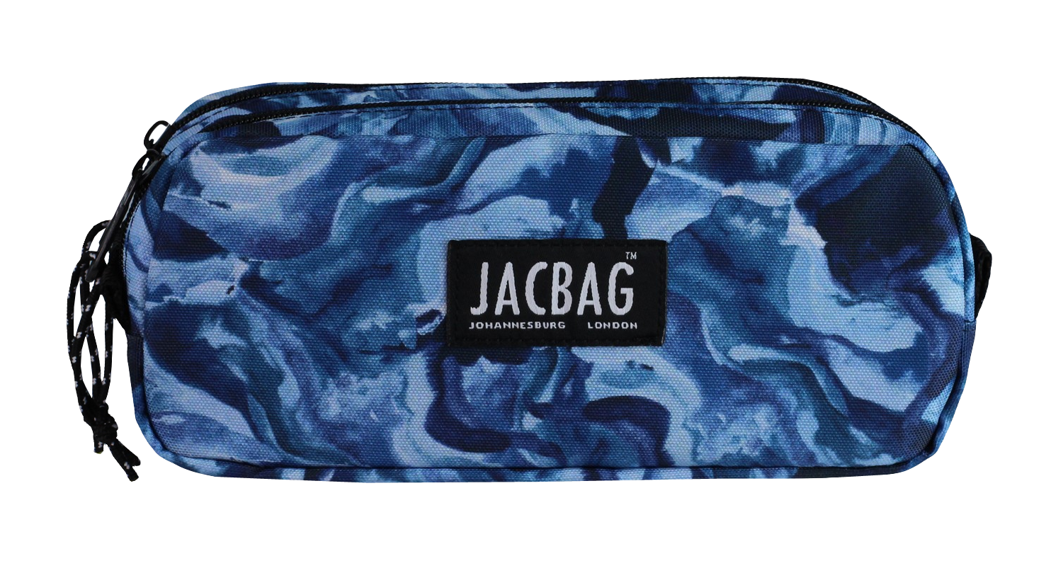 Jacbag Dual Pouch-İki Bölmeli Kalem Kutusu Dual Pouch-Mavi Dumanlı