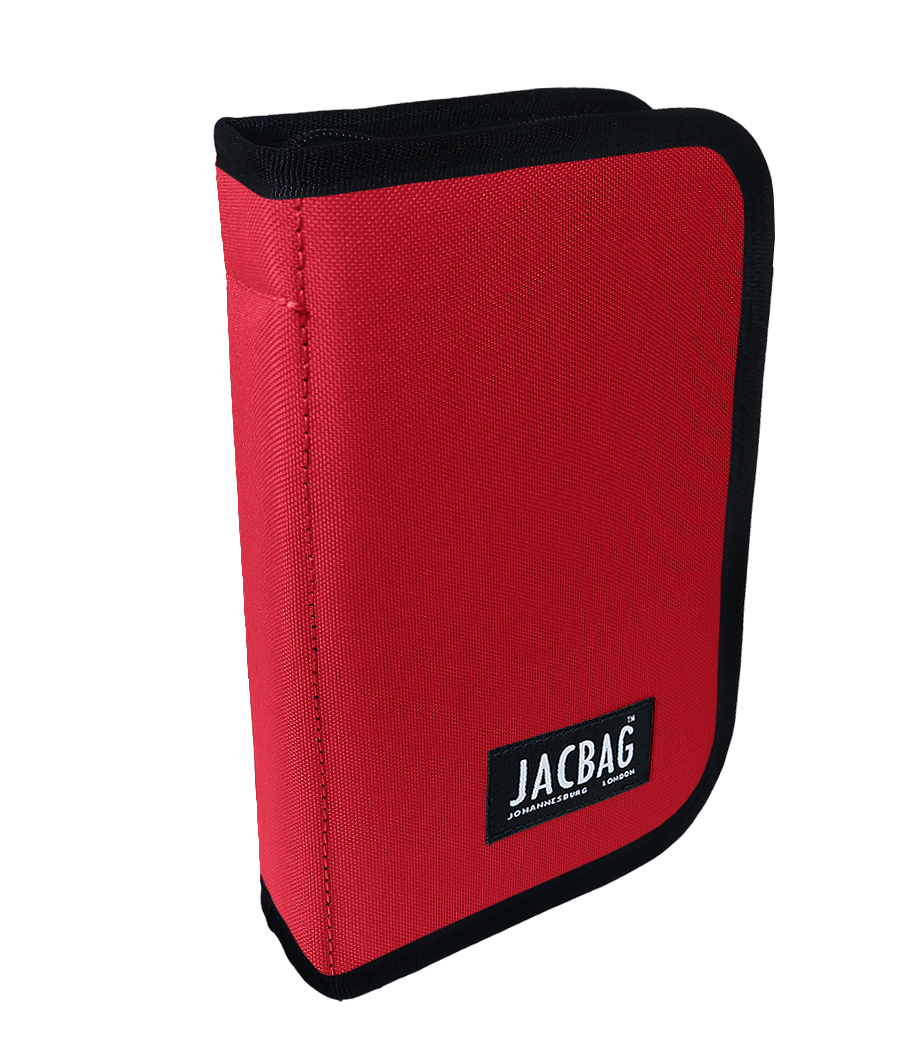 Jacbag Cover -Sert Kapaklı Lastikli Kalem Kutusu Cover-Kırmızı