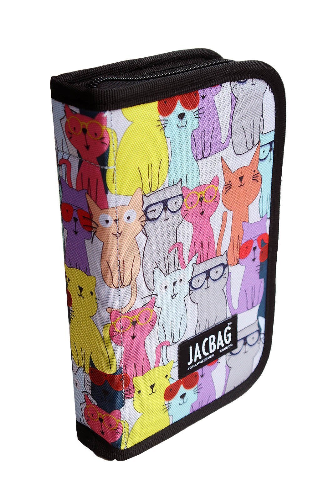 Jacbag Cover -Sert Kapaklı Lastikli Kalem Kutusu Cover-Sarı Kedi