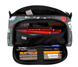 Jacbag Prime XL-Lastik Ayraçlı İki Bölmeli Kalem Kutusu
