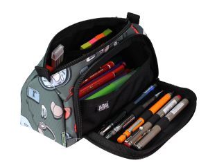 Jacbag Prime XL-Lastik Ayraçlı İki Bölmeli Kalem Kutusu