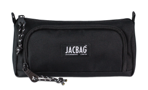 Jacbag Prime XL-Lastik Ayraçlı İki Bölmeli Kalem Kutusu Prime XL-Siyah