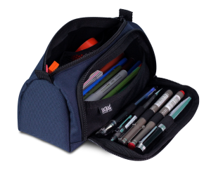Jacbag Prime XL-Lastik Ayraçlı İki Bölmeli Kalem Kutusu Prime XL-Lacivert