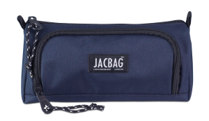 Jacbag Prime XL-Lastik Ayraçlı İki Bölmeli Kalem Kutusu Prime XL-Lacivert